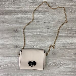 Zara Trf Butterfly Cream Chain Cross Body Purse small Bag
